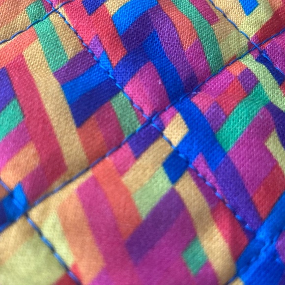 Colorful Geometric Patterned Pouch - Picture 2 of 5